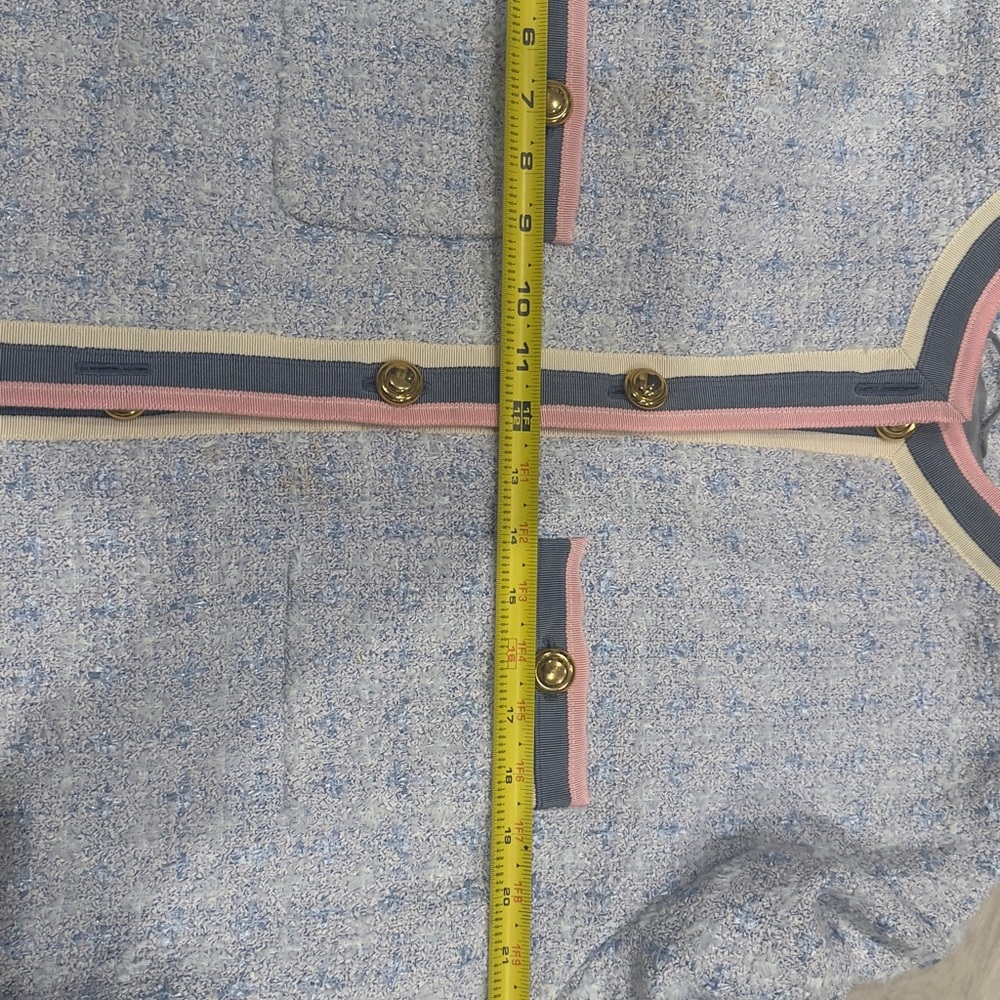 Gucci Blue and Pink Blazer with Textured Design - Picture 2 of 12